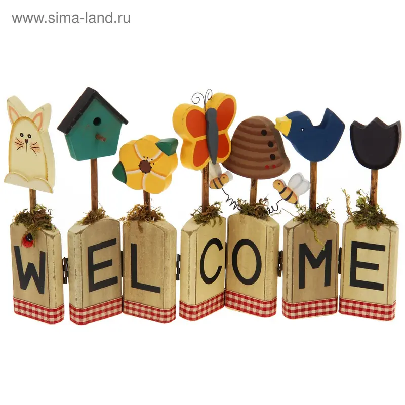 Декор дачный "Welcome" 35*1,5*20 см