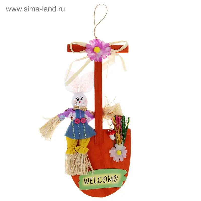 Декор дачный "Лопатка с кроликом" 12*29 см