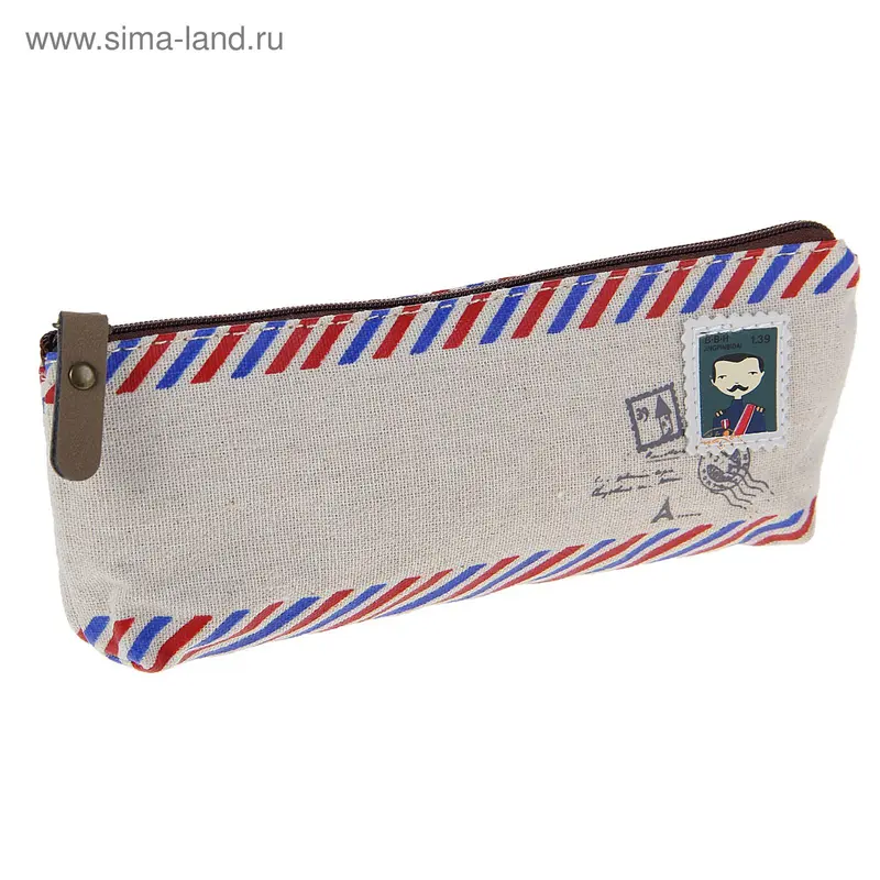Пенал школьный «Конверт», на молнии, МИКС