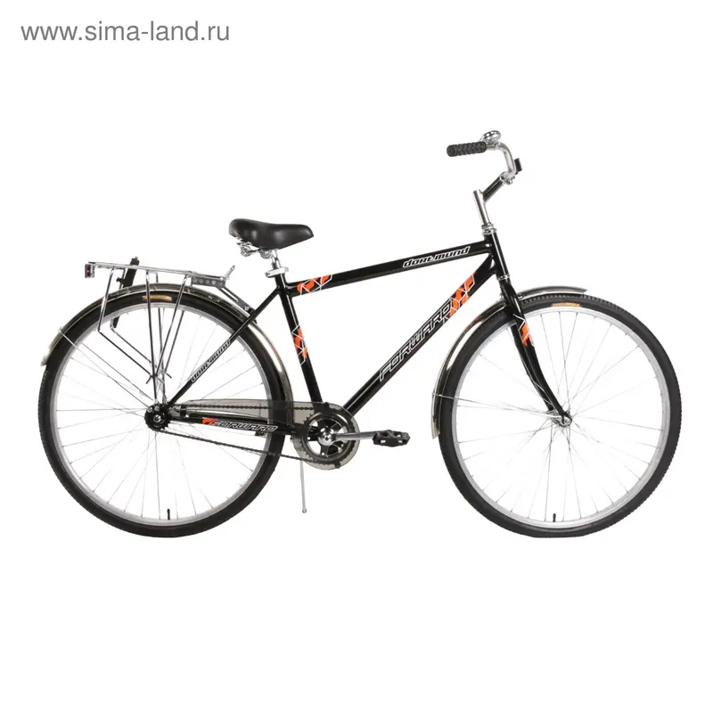 Велосипед 28" Forward Dortmund 1.0, 2016, цвет чёрный, размер 19"