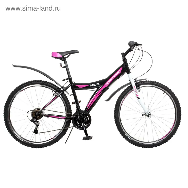 Велосипед 26" Forward Dakota 26 1.0, 2016, цвет чёрный, размер 16,5"