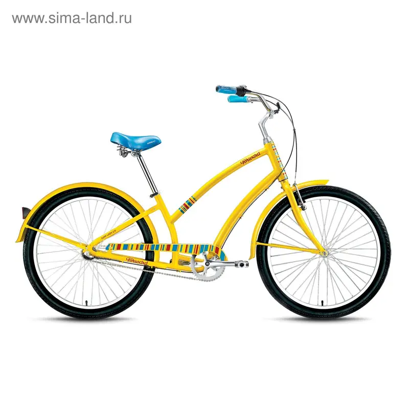 Велосипед 26" Forward Surf Lady 2.0, 2016, цвет жёлтый, размер 15"