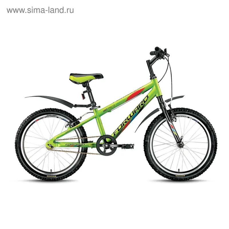 Велосипед двухколесный 20" Forward UNIT PRO 1.0, цвет зелёный, размер 10.5"