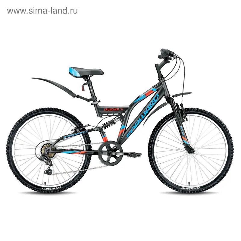 Велосипед 24" Forward Cruncher 1.0, 2016, цвет серый, размер 14.5"
