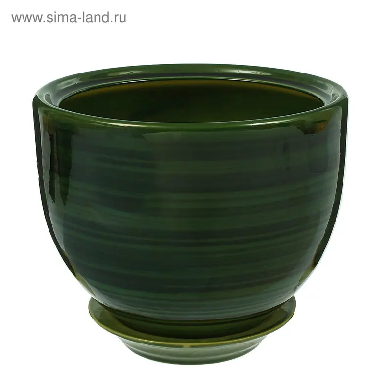 Горшок цветочный Палитра №2 5,1л 18*24см зеленый