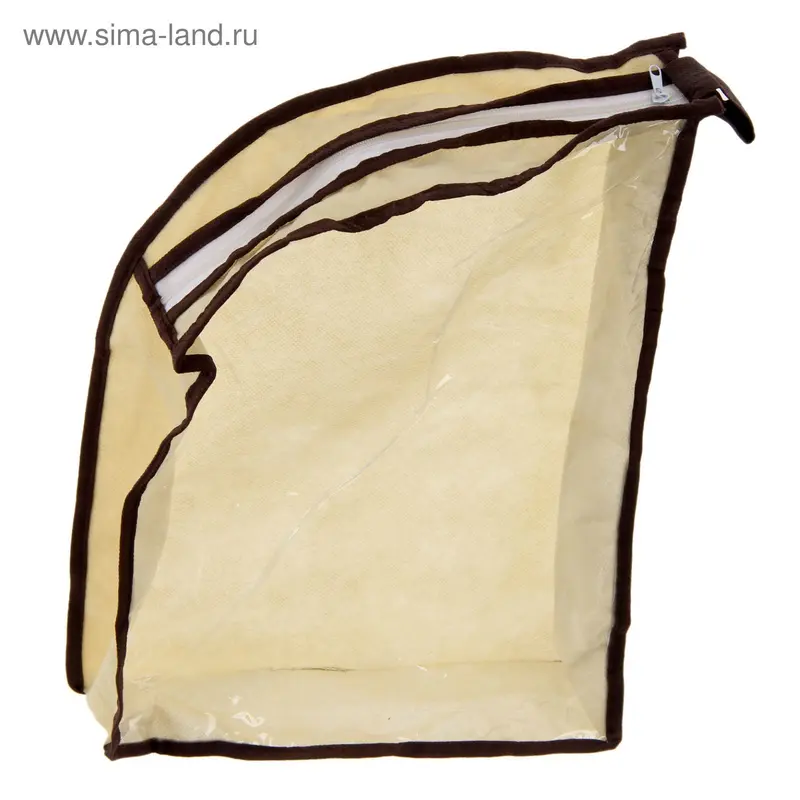 Чехол для обуви на молнии с окном, 35×8×25 см