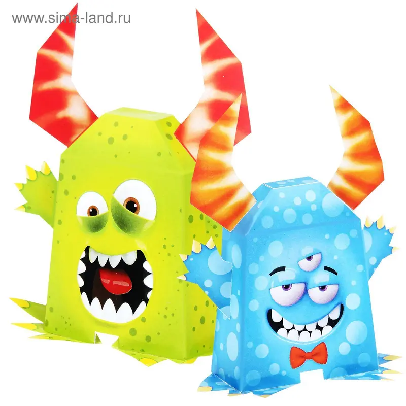 Игрушка-оригами "Монстры" + клейкая лента