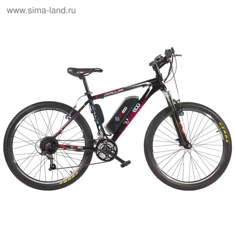 Электровелосипед Eltreco Impulse ЕМ 250W, цвет: черный/красный