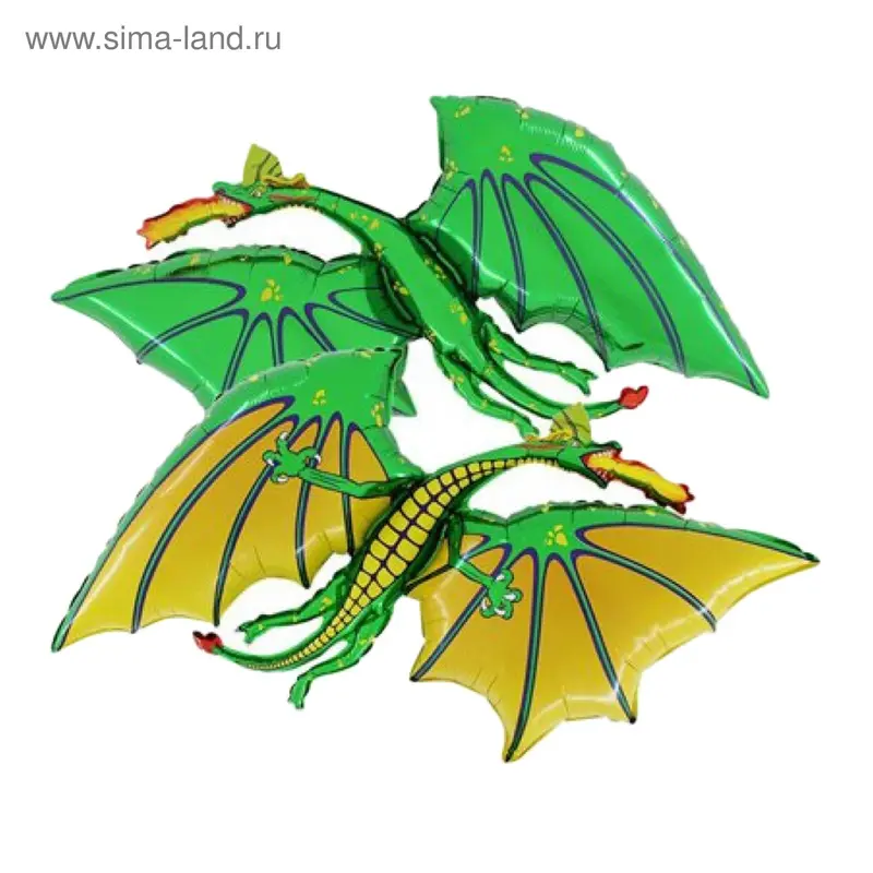 Шар фольгированный 40" "Дракон зелёный"