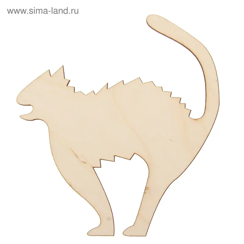 Бирка для декора "Испуганный кот" набор 6 шт х15 см (80900)