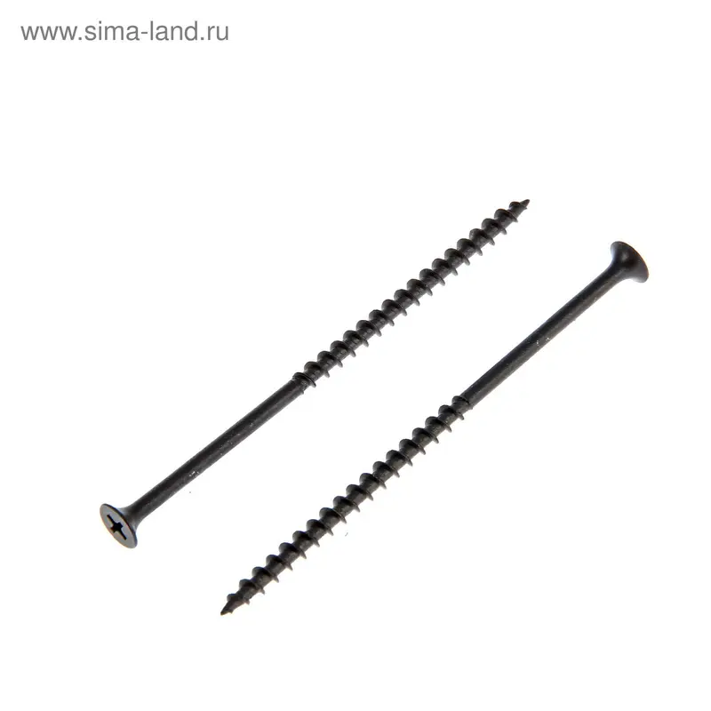 Саморезы по дереву OMAX, 4.8х102 мм, оксид, крупный шаг, 1000 шт