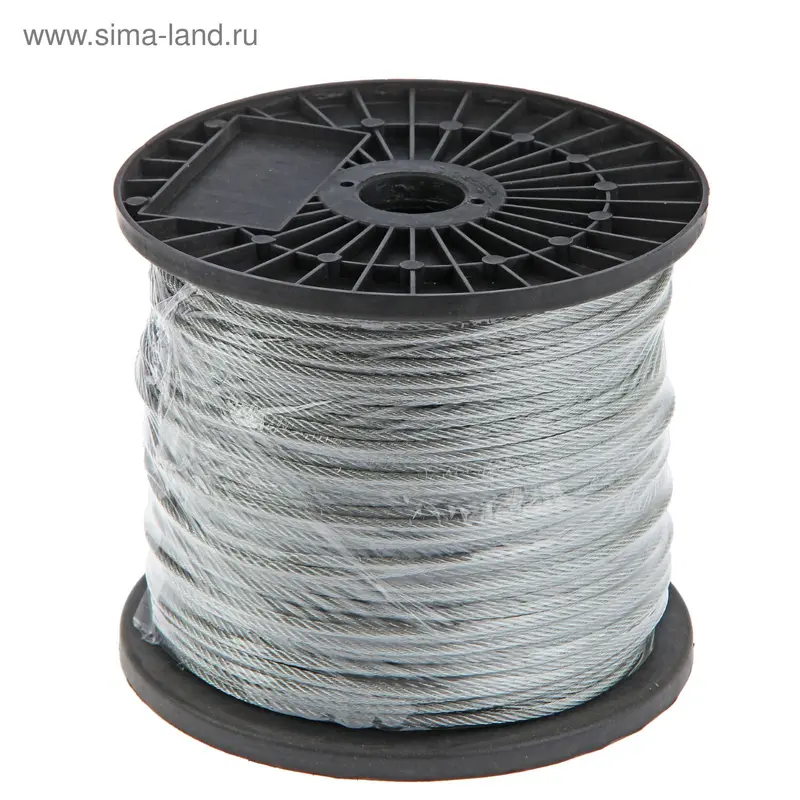 Трос для растяжки DIN 3055, d=4 мм, в катушке 200 м
