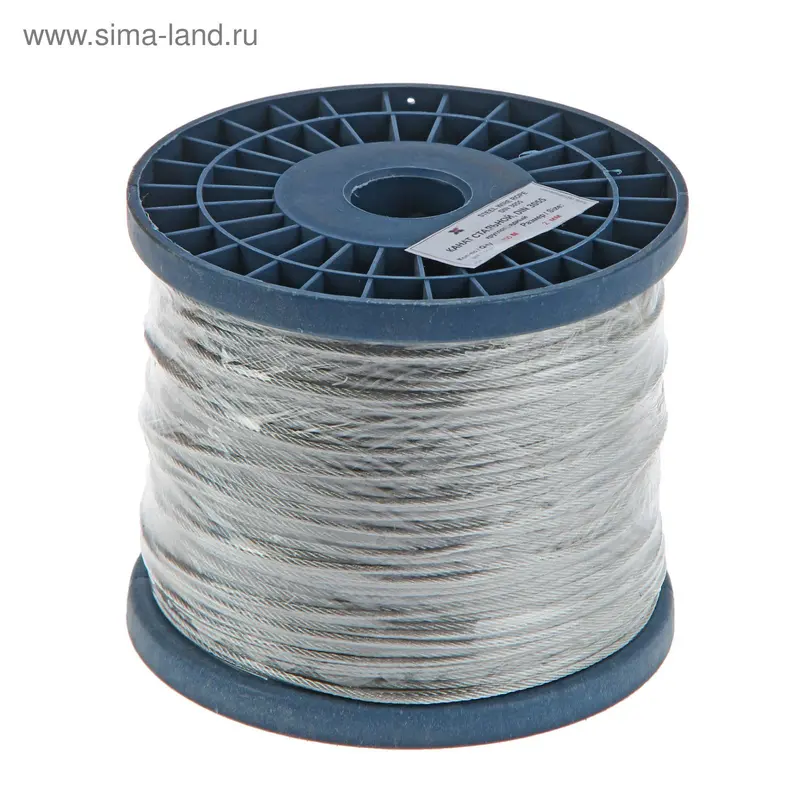 Трос для растяжки DIN 3055, d=2 мм, в катушке 200 м