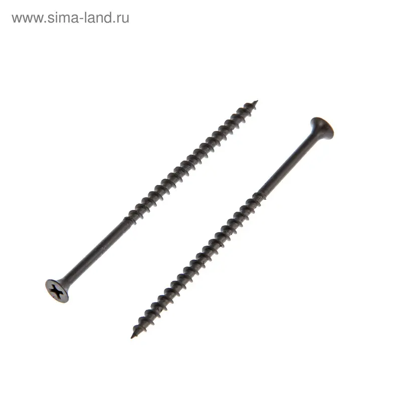 Саморезы по дереву OMAX, 4.2х89 мм, оксид, крупный шаг, 1300 шт