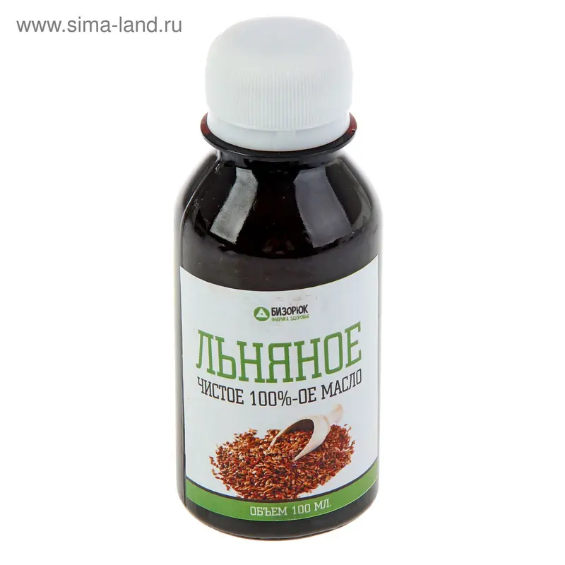 Масло льняное, 100 мл, "Бизорюк"
