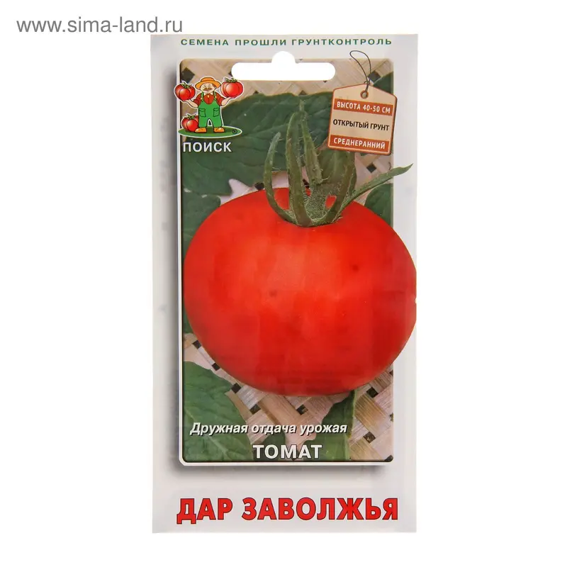 Семена Томат "Дар Заволжья", среднеранний, 0,1 г