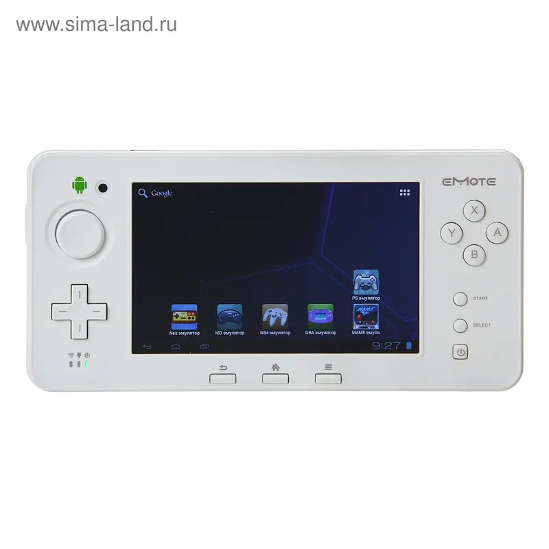 Игровая приставка EMOTE WAVE, 5", Android 4.0, 8 Гб, 0.3 Мп, 2200 мАч, белая