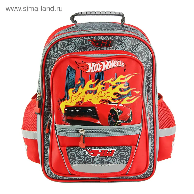 Рюкзак Mattel Hot Wheels Junior 39*34*19 для мальчика, красный