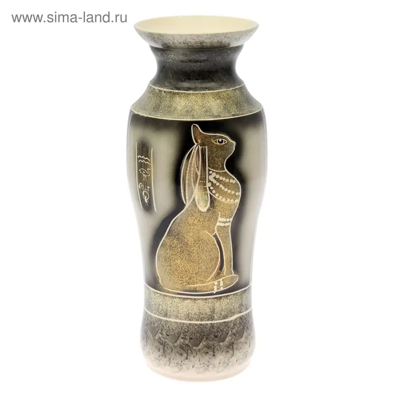 Ваза напольная "Весна" Египет, серая