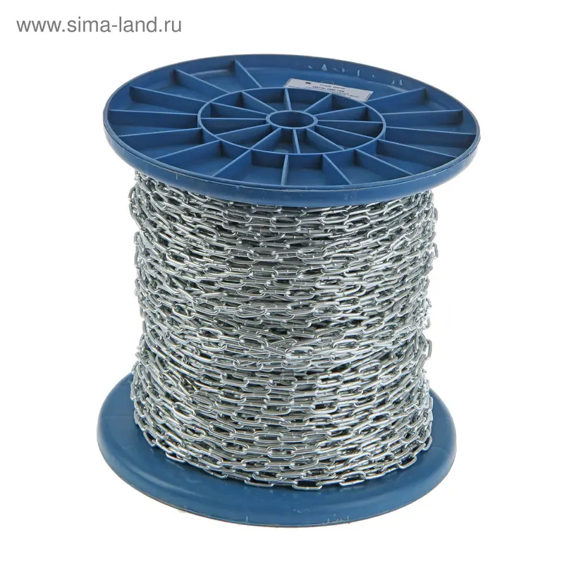 Цепь короткозвенная DIN 766, d=2 мм, в катушке 100 м