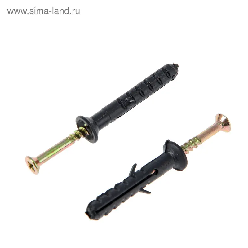 Дюбель с шурупом OMAX, 6х40 мм, потайной борт, в упаковке 150 шт