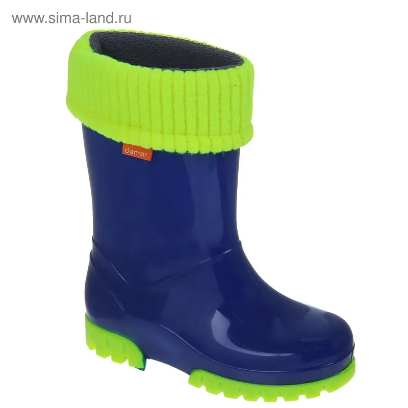 Сапоги резиновые Demar fluo blue, размер 28/29 (арт. 0034 A)