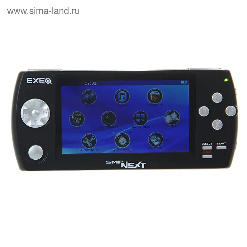 Игровая приставка EXEQ SMP NEXT, 4.3", 5.1 Мп, 1000 мАч, черный