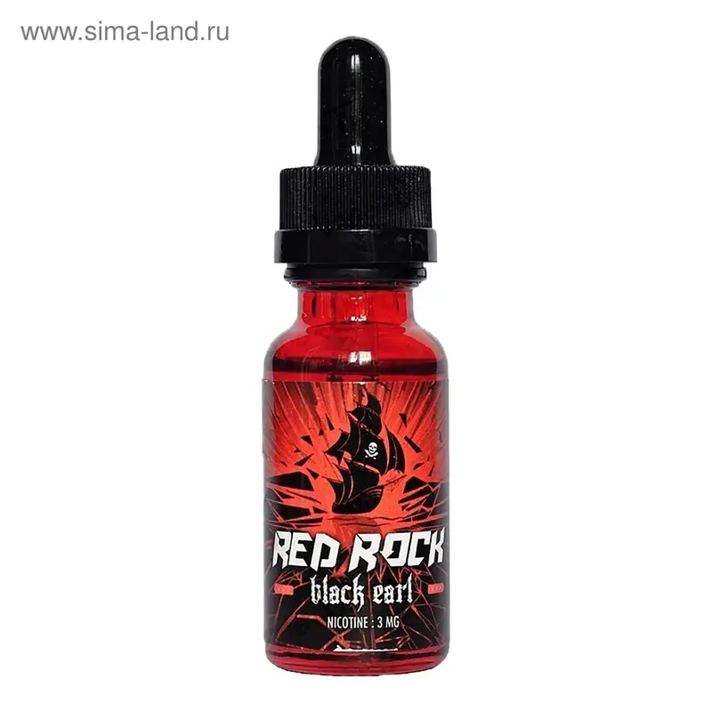 Жидкость для многоразовых ЭИ Red Rock, Black Earl, 3 мг, 20 мл