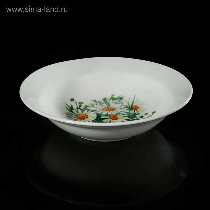 Салатник, d=17,5 см, h=4,8 см «Букет ромашек», 250 мл