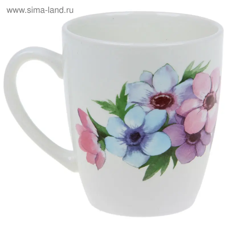 Кружка, d=8,2 см, h=9 см «Весенний букет», 260 мл