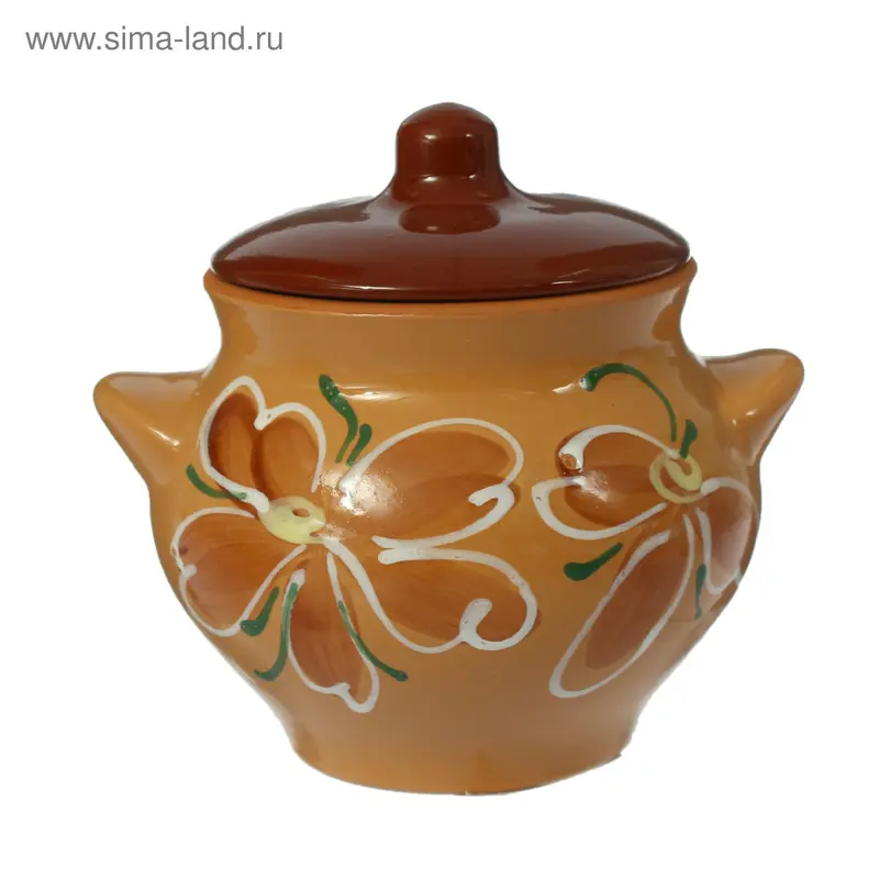 Горшок керамический для запекания №1 0.55 л микс