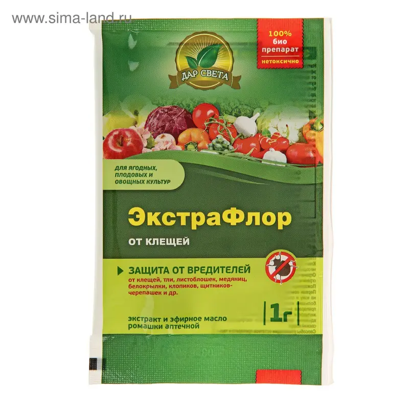 Средство для защиты от вредителей ЭкстраФлор №11 от клещей, 1 г