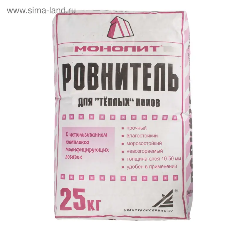Ровнитель для "тёплых" полов "Монолит", 25 кг