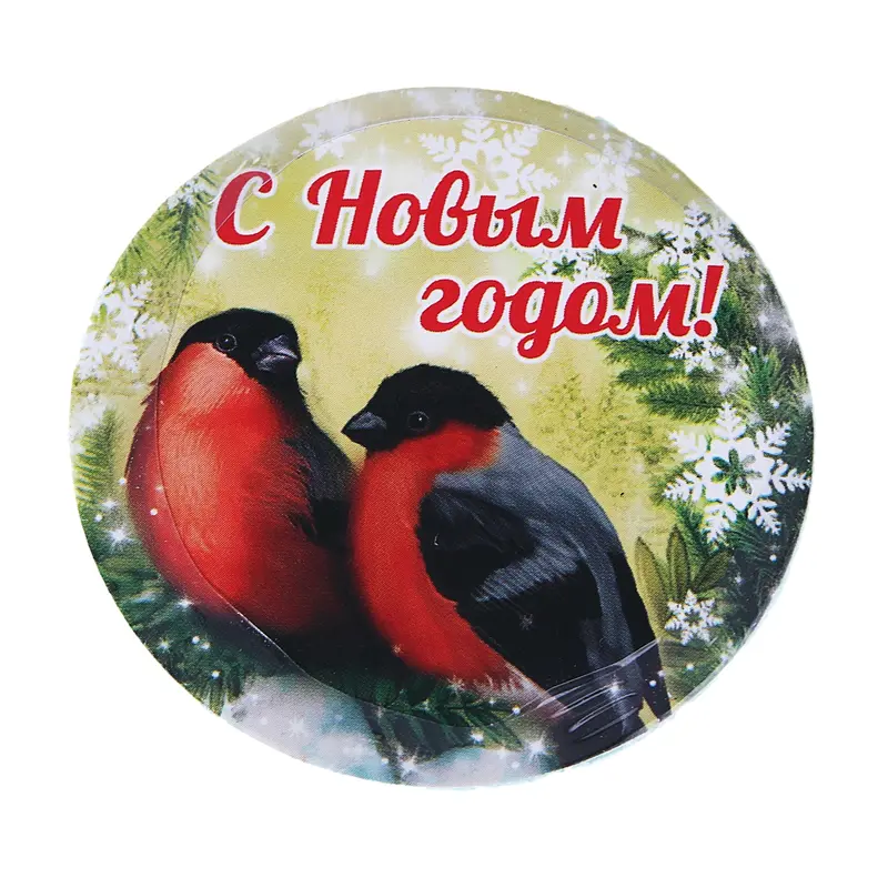 Прессованное полотенце Collorista "Снегири"