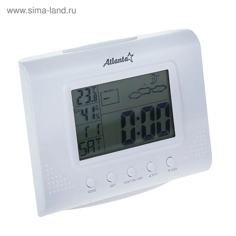 Метеостанция Atlanta ATH-2502, часы, будильник, календарь