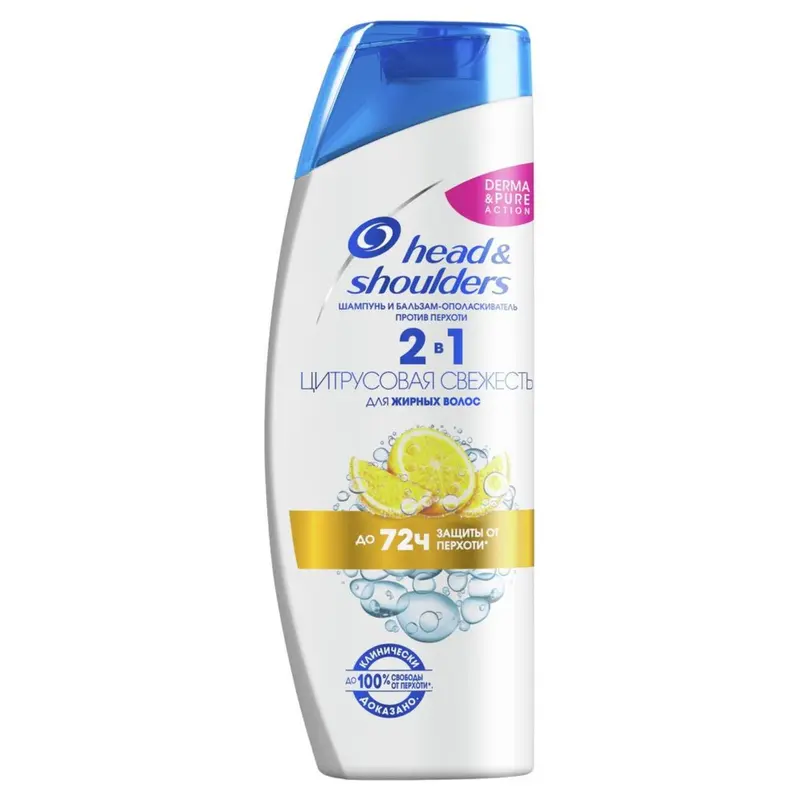 Шампунь Head & Shoulders 2в1 цитрусовая свежесть, 400 мл
