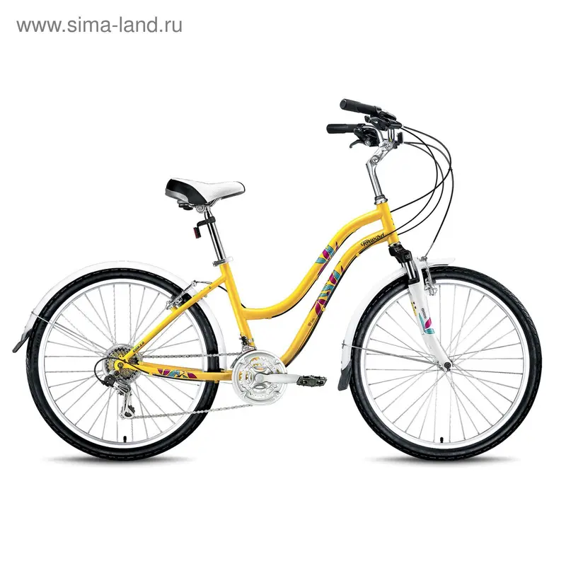 Велосипед 26" Forward Evia 2.0, 2016, цвет жёлтый, размер 16"