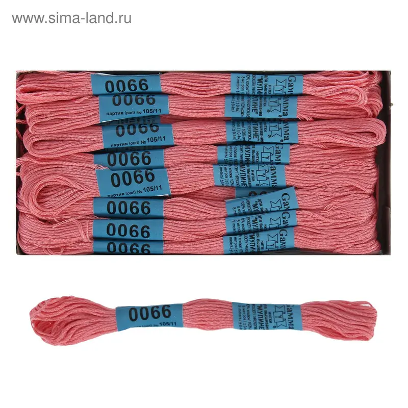 Мулине, №0066, 8±1м, цвет светло-розовый