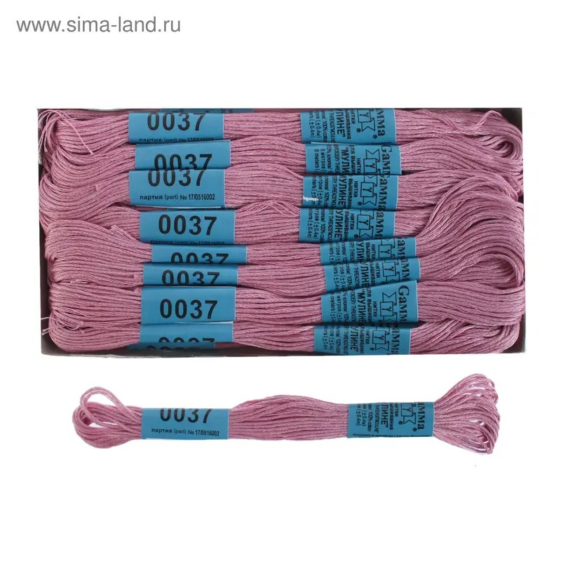 Мулине, №0037, 8±1м, цвет светло-сиреневый