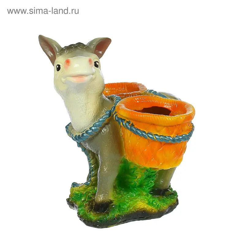 Фигурное кашпо "Ослик"