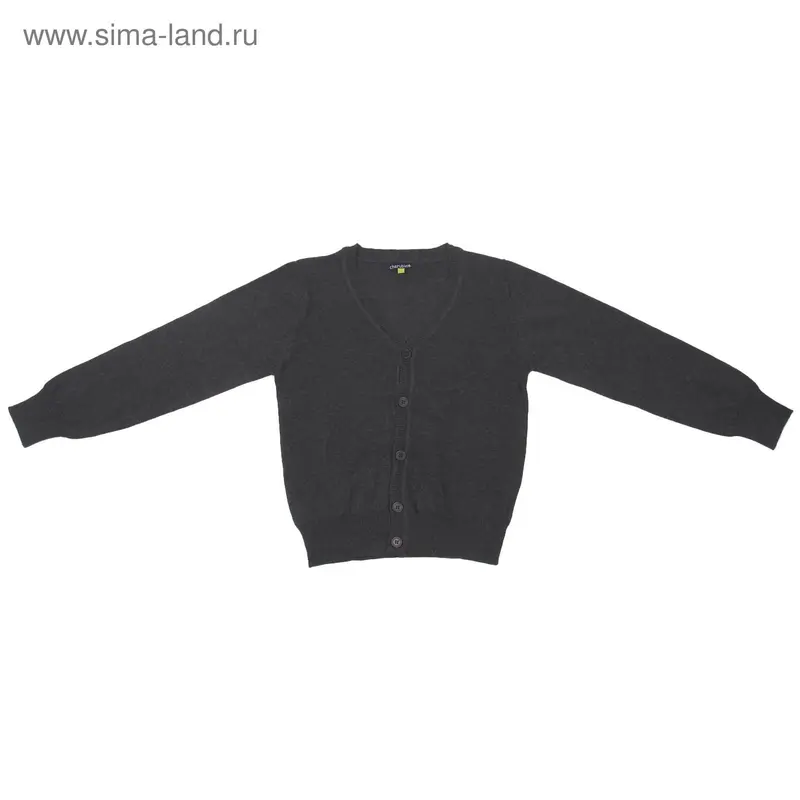 Кофта для мальчика, рост 140 см, цвет тёмно-серый меланж (арт. CJ 6W054)