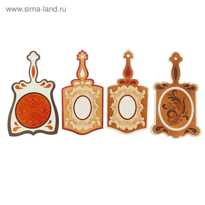 Доска разделочная "Узор" 16 х 35 см, микс