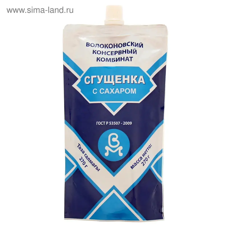 Сгущенка ТМ "Славянка", дой пак, 270 г