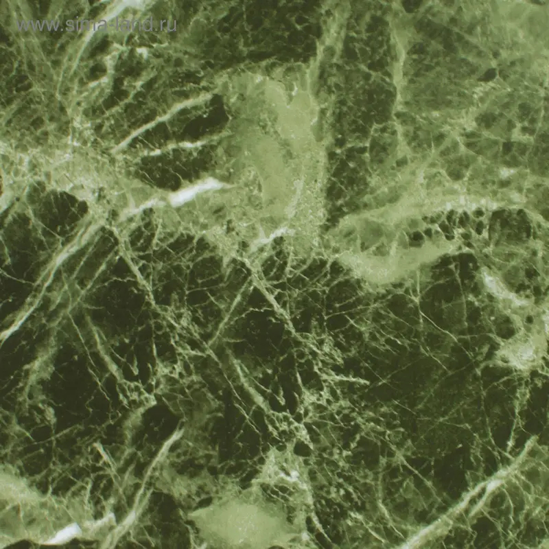 Плёнка самоклеящаяся, малахит, 0,45х8 м