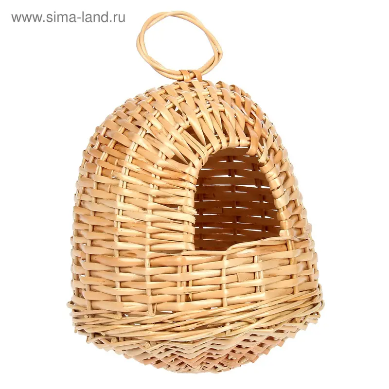 Гнездо для птиц из лозы, 16 х 16 х 20 см