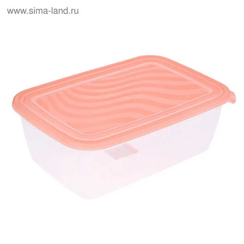 Контейнер для продуктов 4 л, цвет розовый