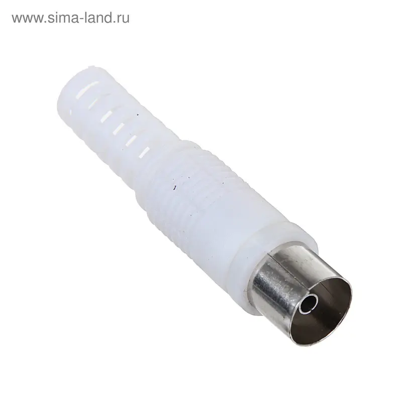 Гнездо TV антенное, без пайки, белое, SQ1809-0011