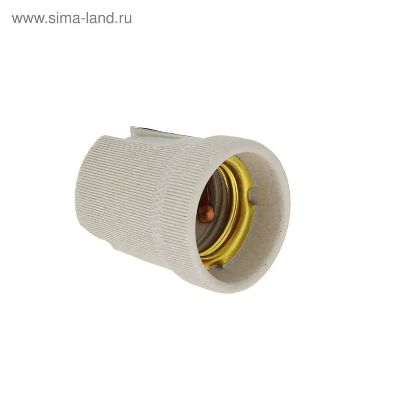 Патрон TDM, E27, керамический, контакты медные