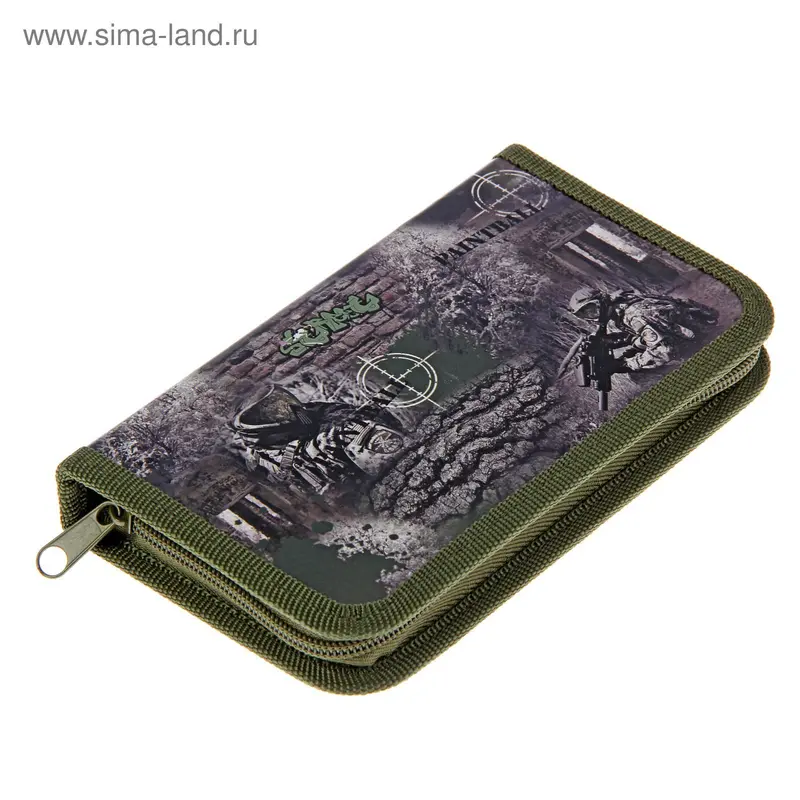 Пенал 1 секция 110*190 ламинированный картон, ПК3-5 "Пейнтбол"