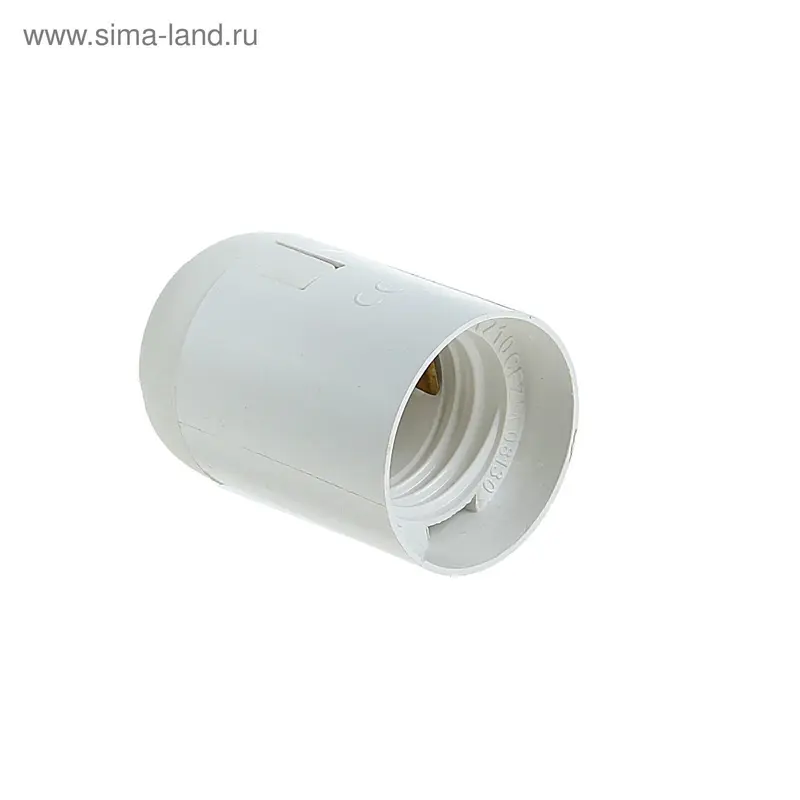Патрон TDM, Е27, подвесной, термостойкий пластик, белый